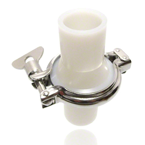 PE-natur Klemm-Verbindungen (Tri Clamp) DIN 32676, FPM Dichtung