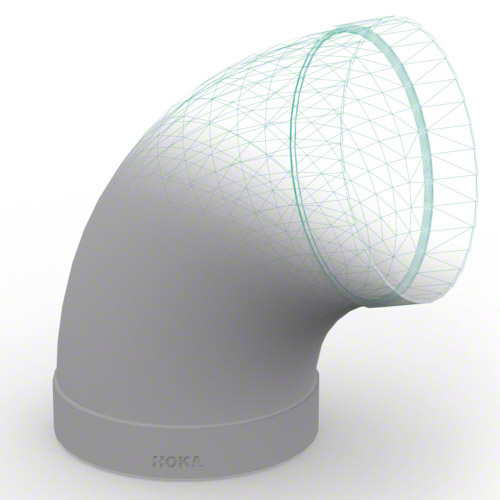 PVDF Rohrbogen mit Muffen 60°